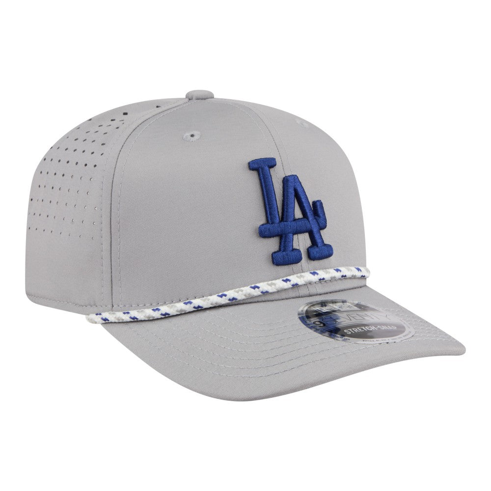 Los Angeles Dodgers New Era Sport Rope 9SEVENTY Adjustable Hat - Gray Hats