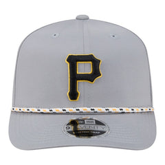 Pittsburgh Pirates New Era Sport Rope 9SEVENTY Adjustable Hat - Gray Hats