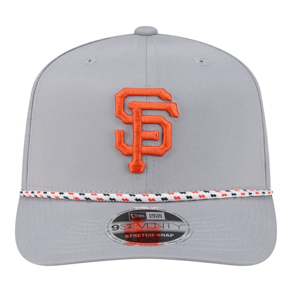 San Francisco Giants New Era Sport Rope 9SEVENTY Adjustable Hat - Gray Hats
