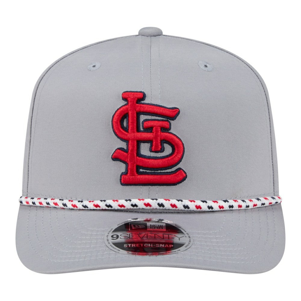 St. Louis Cardinals New Era Sport Rope 9SEVENTY Adjustable Hat - Gray Hats