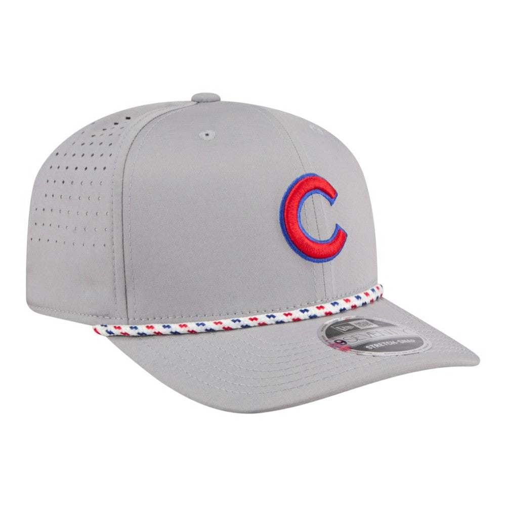 Chicago Cubs New Era Sport Rope 9SEVENTY Adjustable Hat - Gray Hats