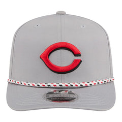 Cincinnati Reds New Era Sport Rope 9SEVENTY Adjustable Hat - Gray Hats