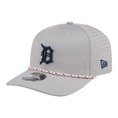 Detroit Tigers New Era Sport Rope 9SEVENTY Adjustable Hat - Gray Hats