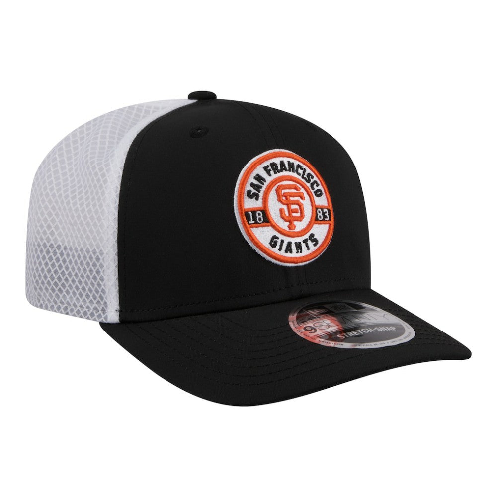 San Francisco Giants New Era Active 9SEVENTY Adjustable Trucker Hat - Black Hats