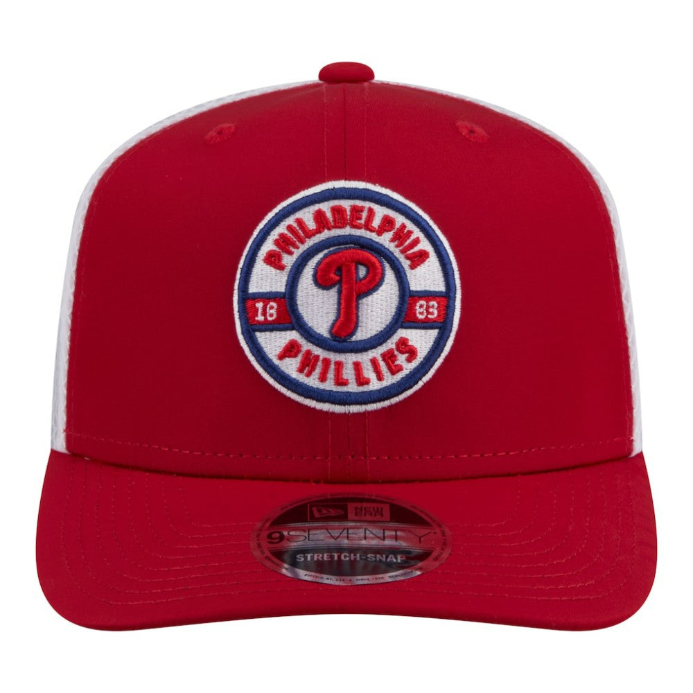 Philadelphia Phillies New Era Active 9SEVENTY Adjustable Trucker Hat - Red Hats