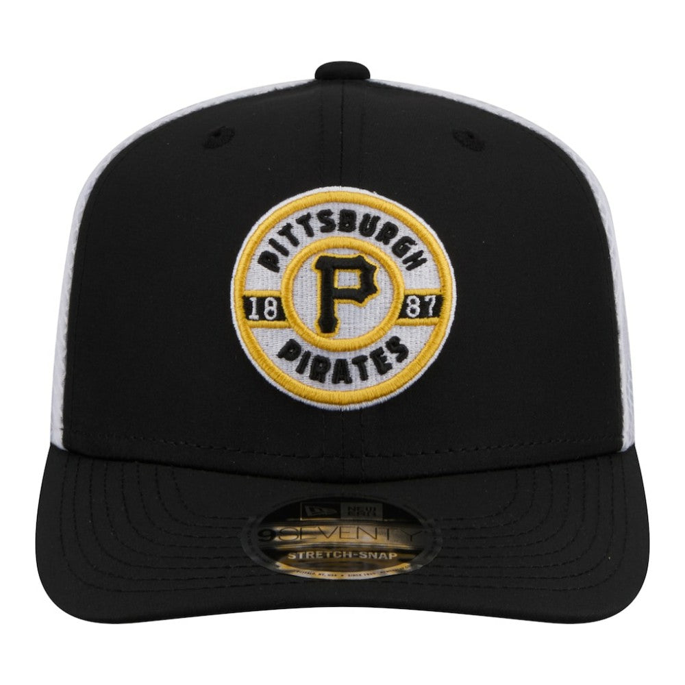 Pittsburgh Pirates New Era Active 9SEVENTY Adjustable Trucker Hat - Black Hats