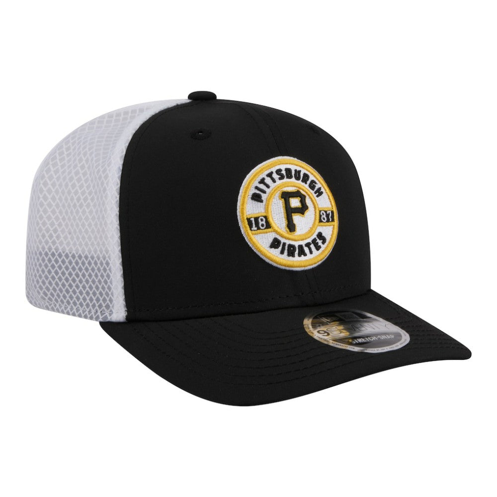 Pittsburgh Pirates New Era Active 9SEVENTY Adjustable Trucker Hat - Black Hats