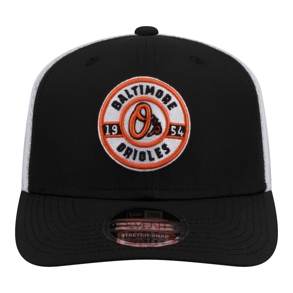 Baltimore Orioles New Era Active 9SEVENTY Adjustable Trucker Hat - Black Hats