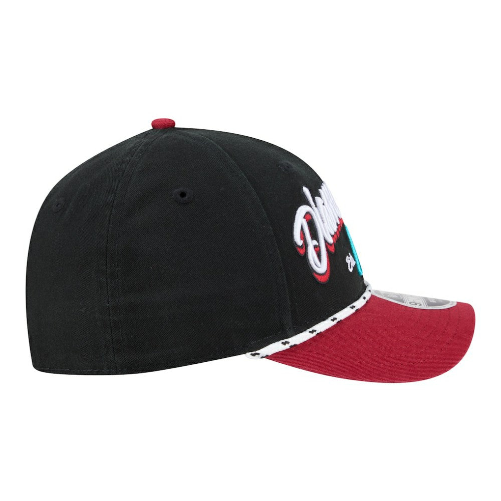 Arizona Diamondbacks New Era Team Loyal 9FORTY M-Crown Adjustable Hat - Black/Red Hats