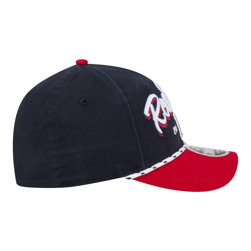 Boston Red Sox New Era Team Loyal 9FORTY M-Crown Adjustable Hat - Navy/Red Hats
