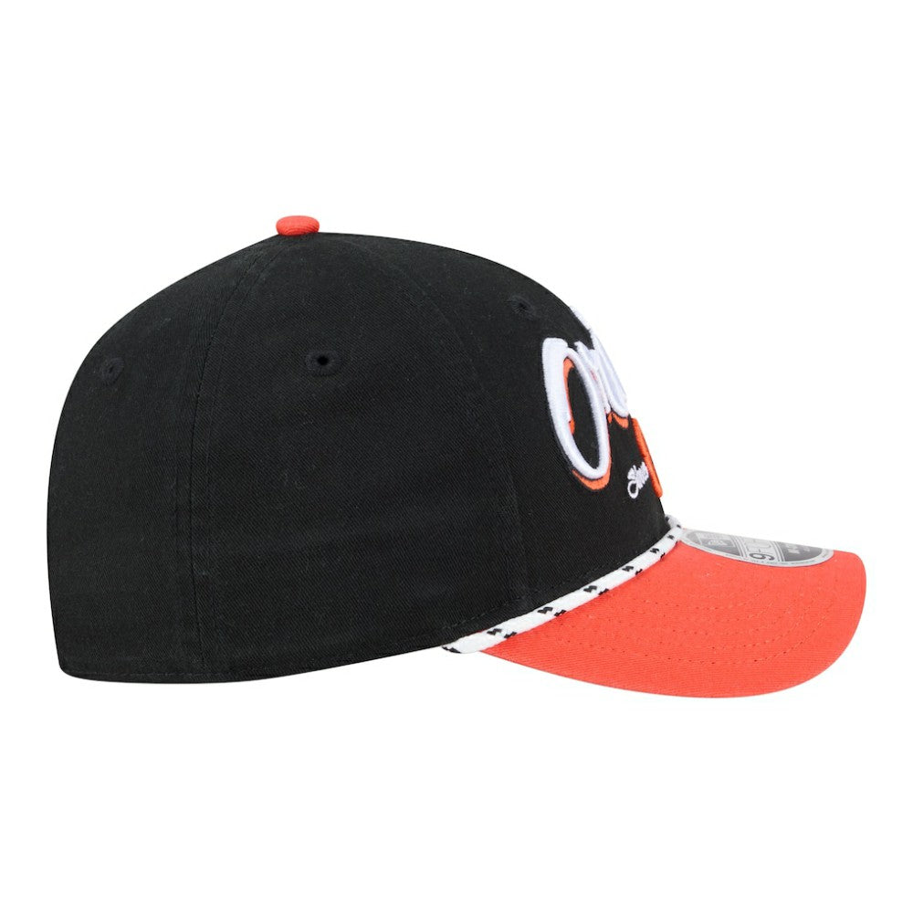 Baltimore Orioles New Era Team Loyal 9FORTY M-Crown Adjustable Hat - Black/Orange Hats