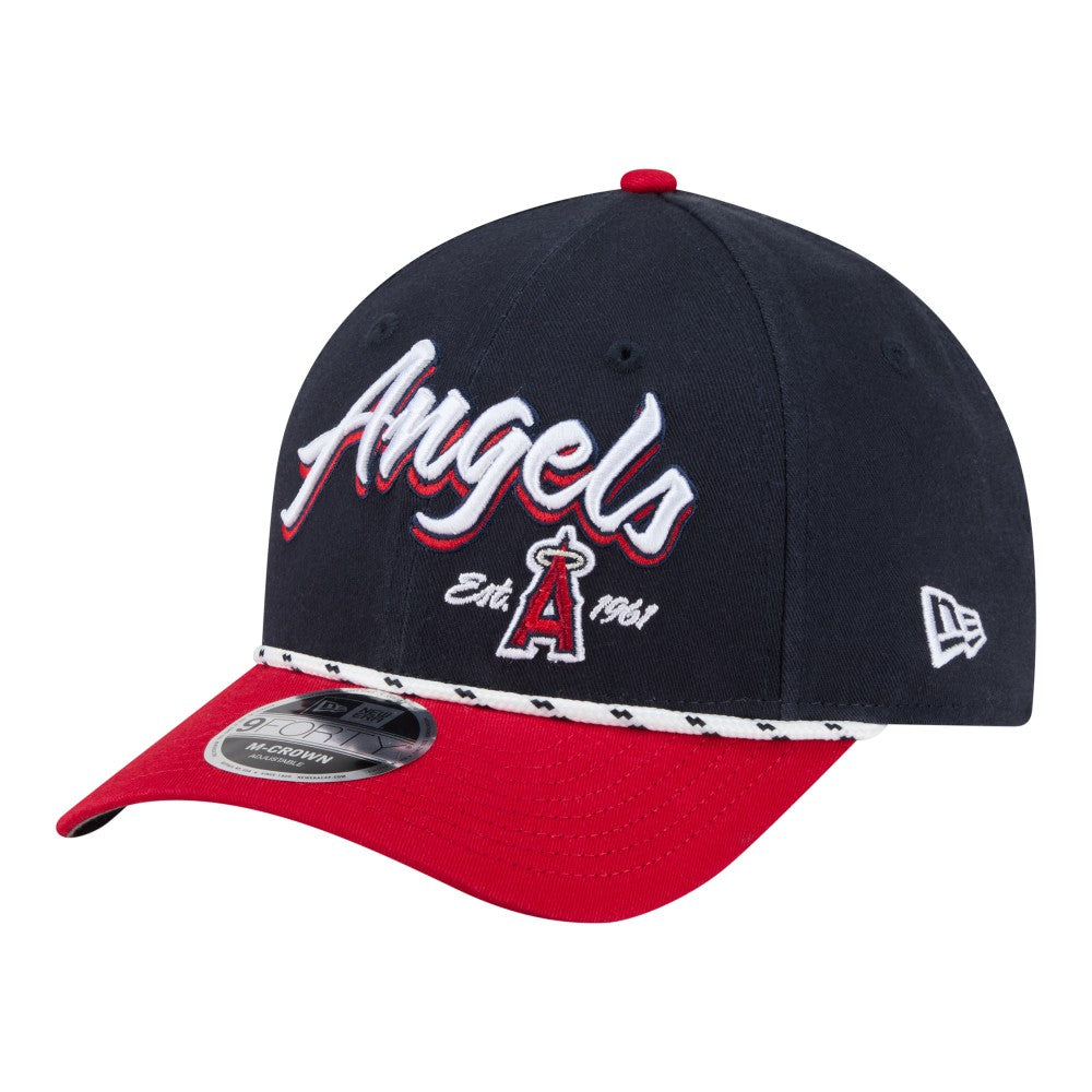 Los Angeles Angels New Era Team Loyal 9FORTY M-Crown Adjustable Hat - Navy/Red Hats