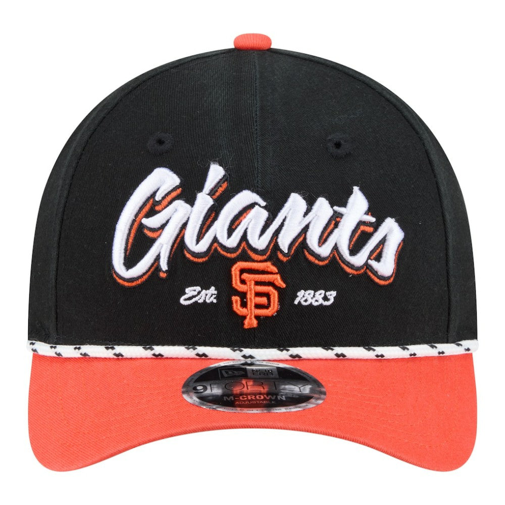 San Francisco Giants New Era Team Loyal 9FORTY M-Crown Adjustable Hat - Black/Orange Hats