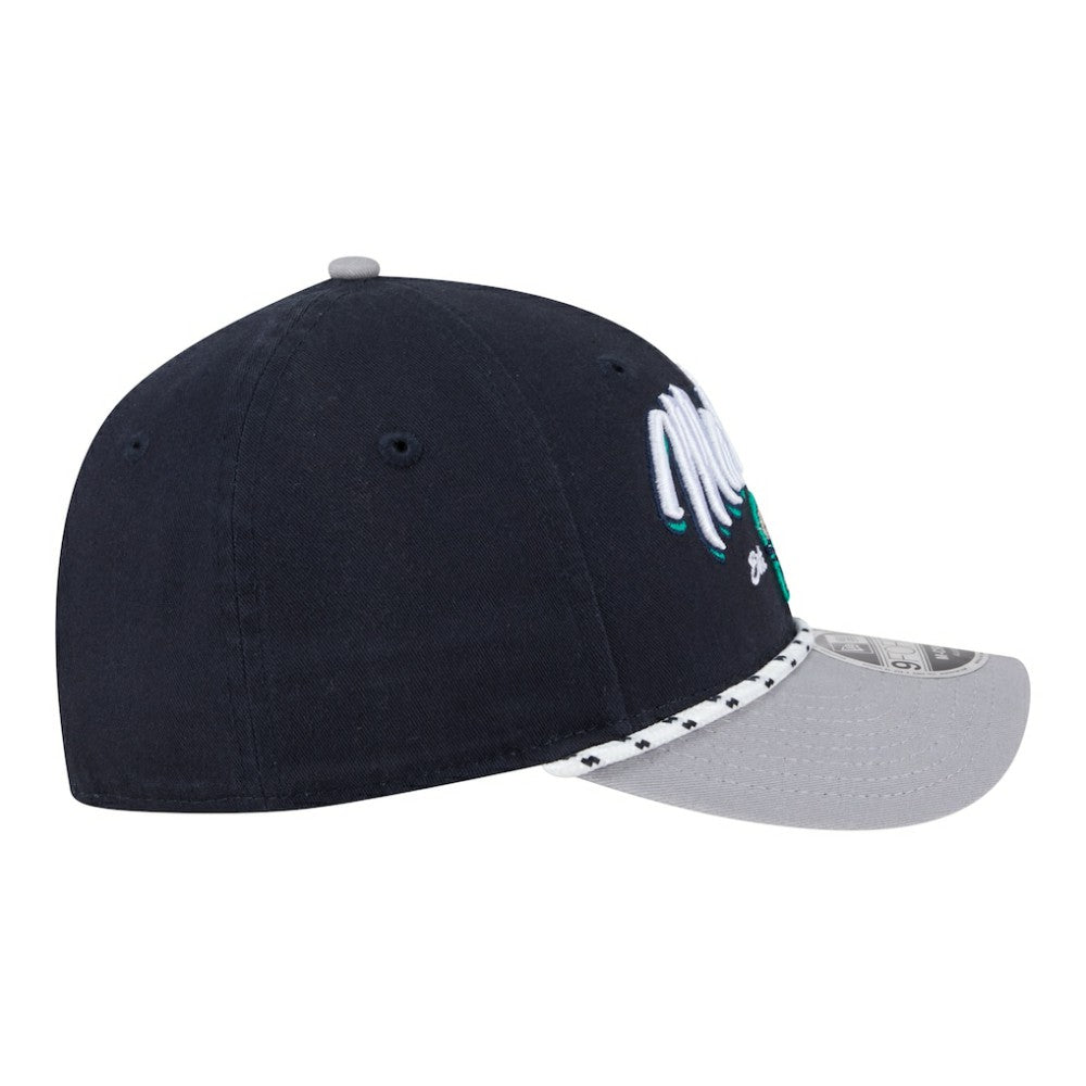 Seattle Mariners New Era Team Loyal 9FORTY M-Crown Adjustable Hat - Navy/Gray Hats