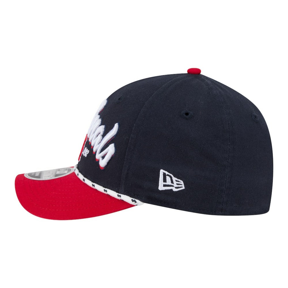 St. Louis Cardinals New Era Team Loyal 9FORTY M-Crown Adjustable Hat - Navy/Red Hats