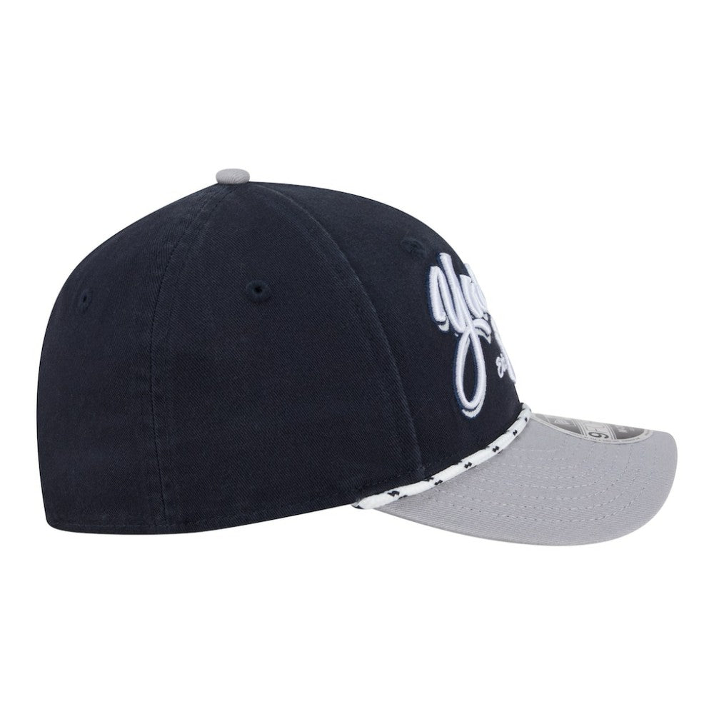 New York Yankees New Era Team Loyal 9FORTY M-Crown Adjustable Hat - Navy/Gray Hats