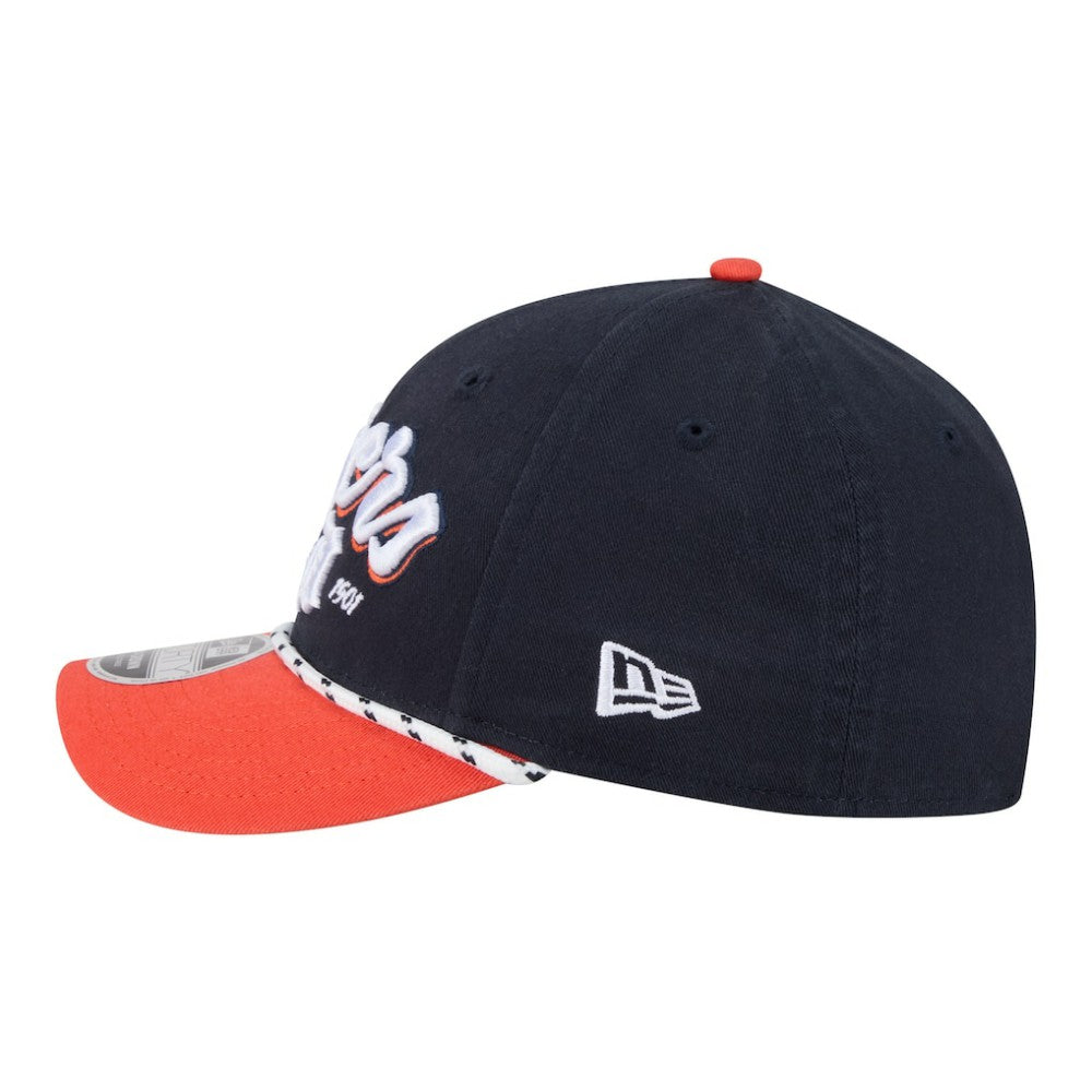 Detroit Tigers New Era Team Loyal 9FORTY M-Crown Adjustable Hat - Navy/Orange Hats