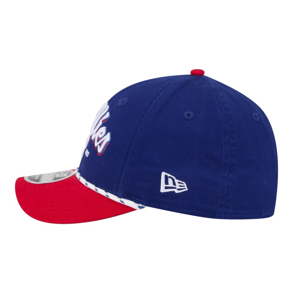 Philadelphia Phillies New Era Team Loyal 9FORTY M-Crown Adjustable Hat - Royal/Red Hats