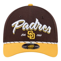 San Diego Padres New Era Team Loyal 9FORTY M-Crown Adjustable Hat - Brown/Gold Hats