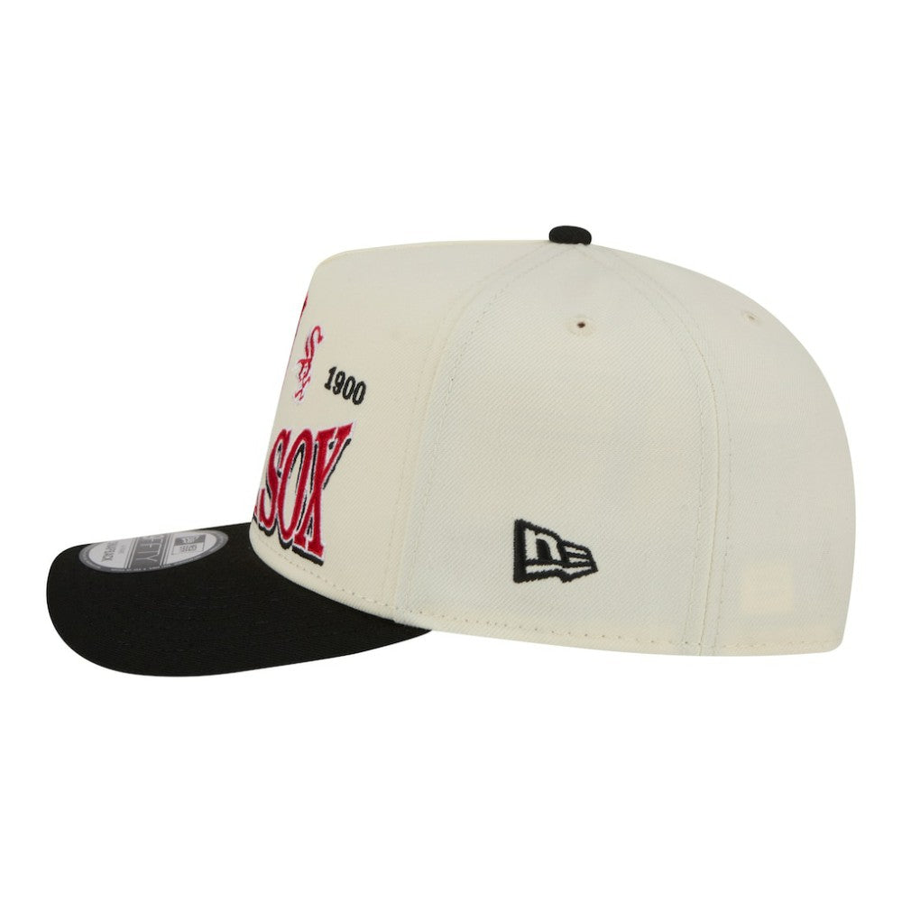 Chicago White Sox New Era Throwback Tri-Hit A-Frame 9FIFTY Adjustable Hat - Cream Hats