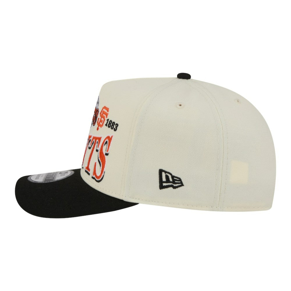 San Francisco Giants New Era Throwback Tri-Hit A-Frame 9FIFTY Adjustable Hat - Cream Hats