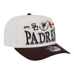 San Diego Padres New Era Throwback Tri-Hit A-Frame 9FIFTY Adjustable Hat - Cream Hats
