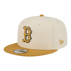 Boston Red Sox New Era Two-Tone Color Pack 9FIFTY Snapback Hat - Light Beige/Khaki Hats