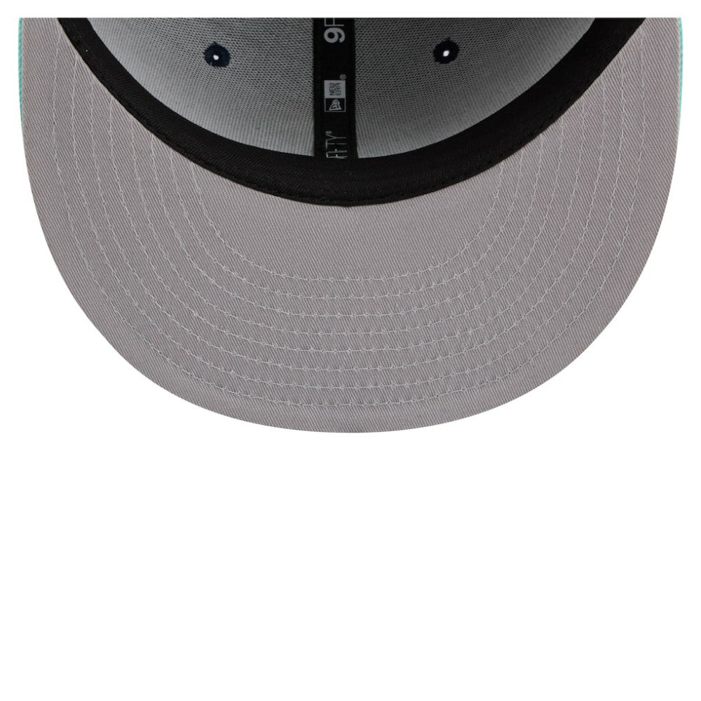 Chicago Cubs New Era 2-Tone Color Pack 9FIFTY Snapback Hat - Navy/Turquoise Hats