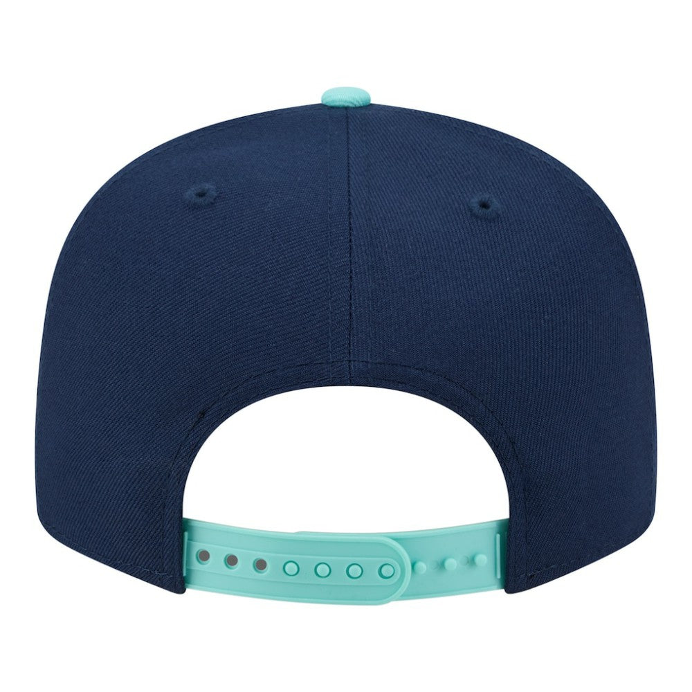 Cincinnati Reds New Era 2-Tone Color Pack 9FIFTY Snapback Hat - Navy/Turquoise Hats