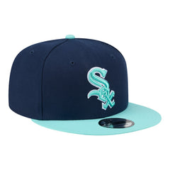 Chicago White Sox New Era Two-Tone Color Pack 9FIFTY Snapback Hat - Navy/Turquoise Hats