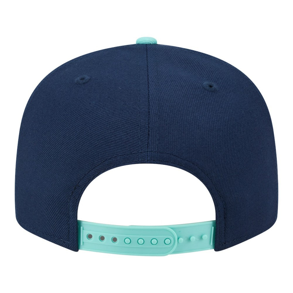 Los Angeles Angels New Era Two-Tone Color Pack 9FIFTY Snapback Hat - Navy/Turquoise Hats