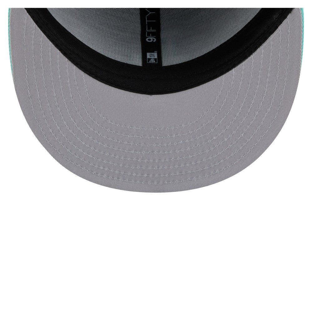Los Angeles Dodgers New Era 2-Tone Color Pack 9FIFTY Snapback Hat - Navy/Turquoise Hats