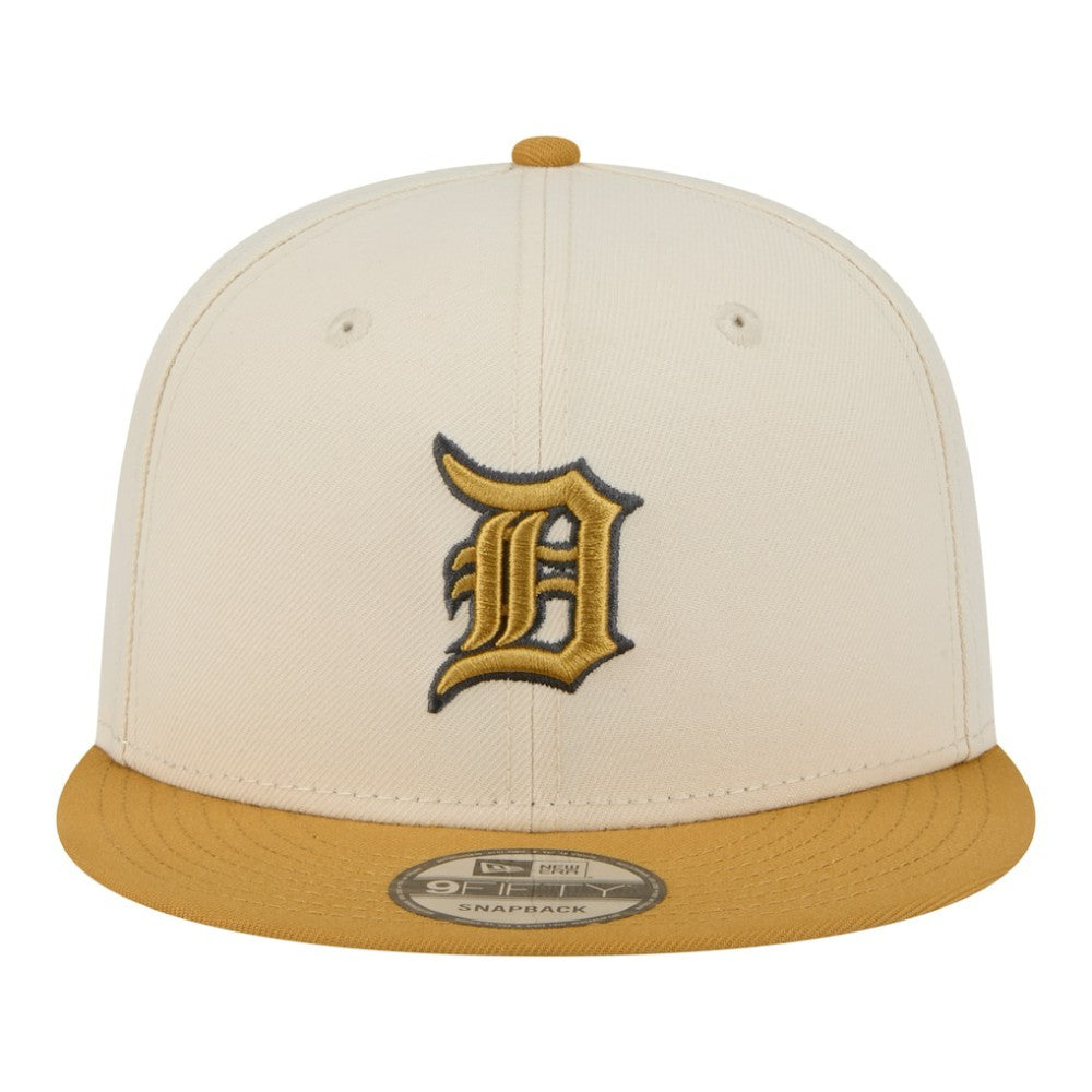 Detroit Tigers New Era 2-Tone Color Pack 9FIFTY Snapback Hat - Light Beige/Khaki Hats