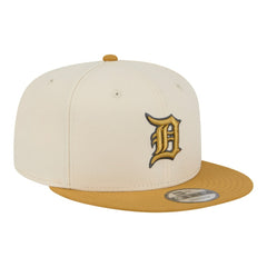 Detroit Tigers New Era 2-Tone Color Pack 9FIFTY Snapback Hat - Light Beige/Khaki Hats