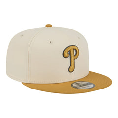 Philadelphia Phillies New Era Two-Tone Color Pack 9FIFTY Snapback Hat - Light Beige/Khaki Hats
