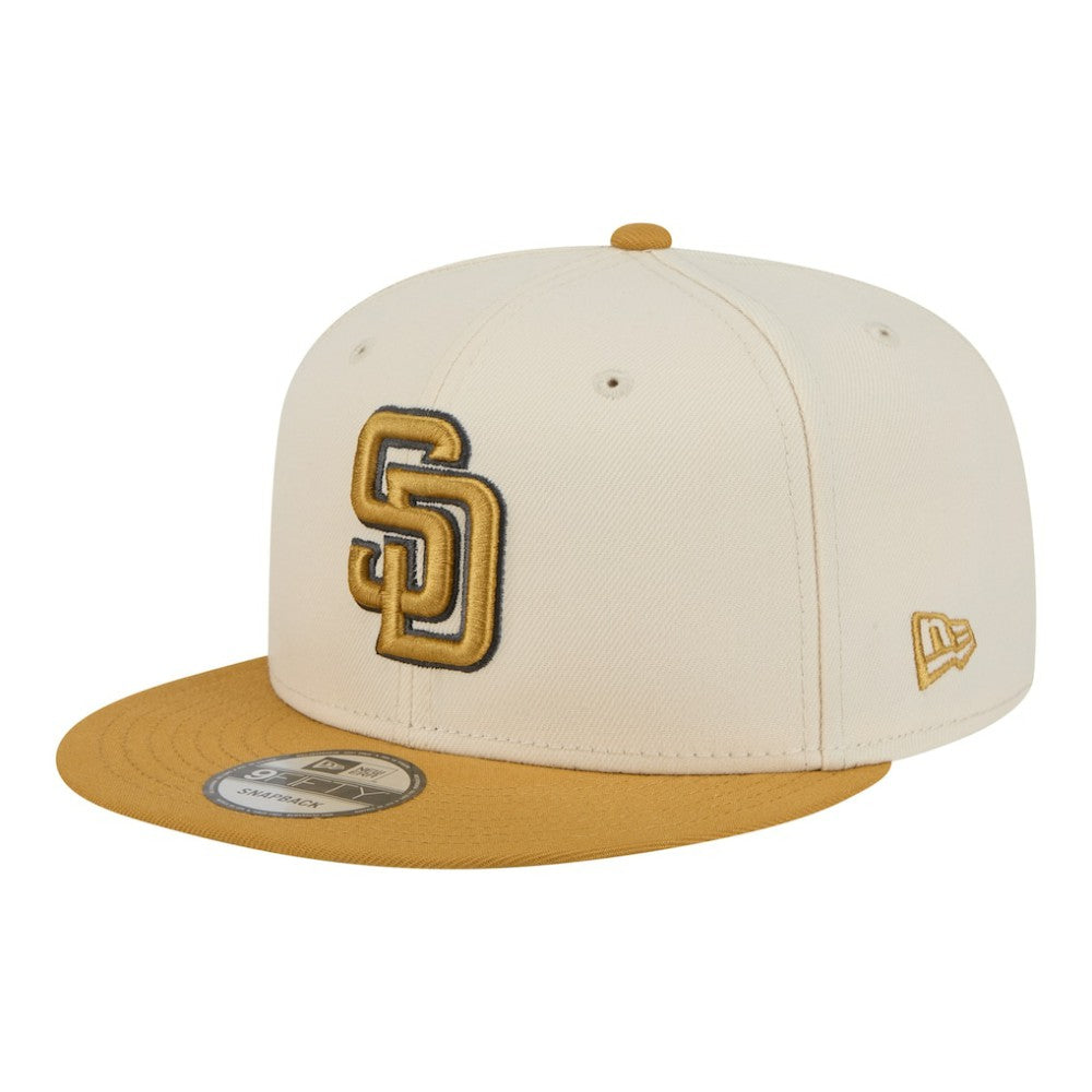 San Diego Padres New Era 2-Tone Color Pack 9FIFTY Snapback Hat - Light Beige/Khaki Hats