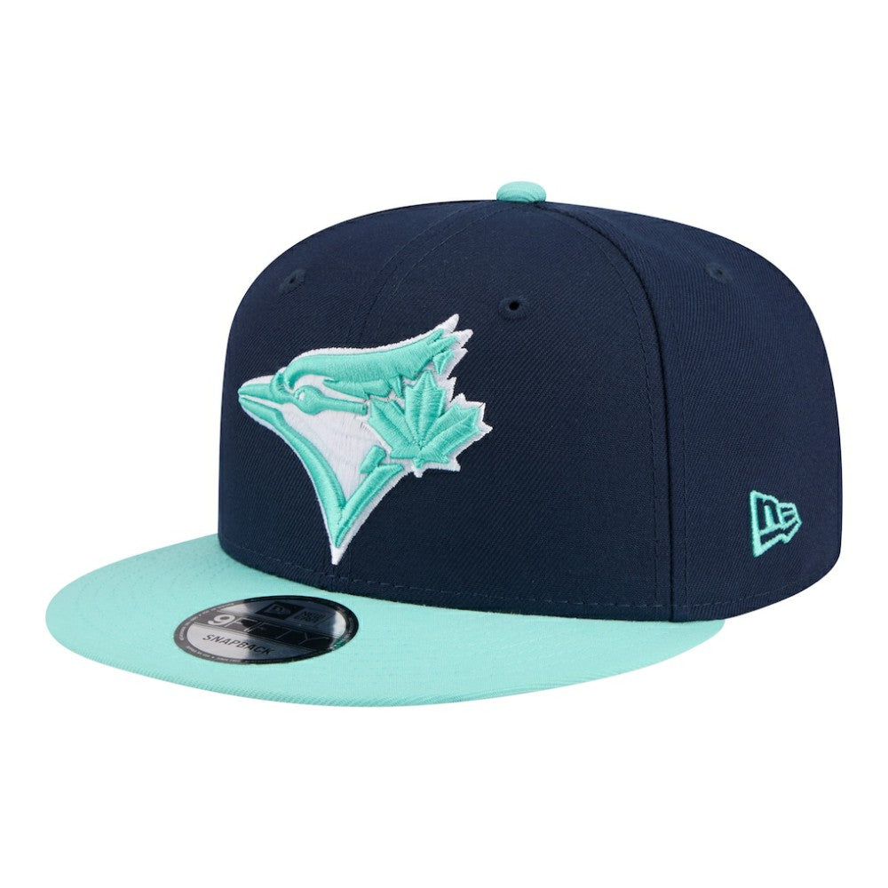 Toronto Blue Jays New Era 2-Tone Color Pack 9FIFTY Snapback Hat - Navy/Turquoise Hats