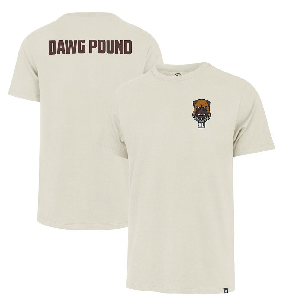 Cleveland Browns '47 Dawg Pound XL Backer Franklin T-Shirt - Cream T-shirts