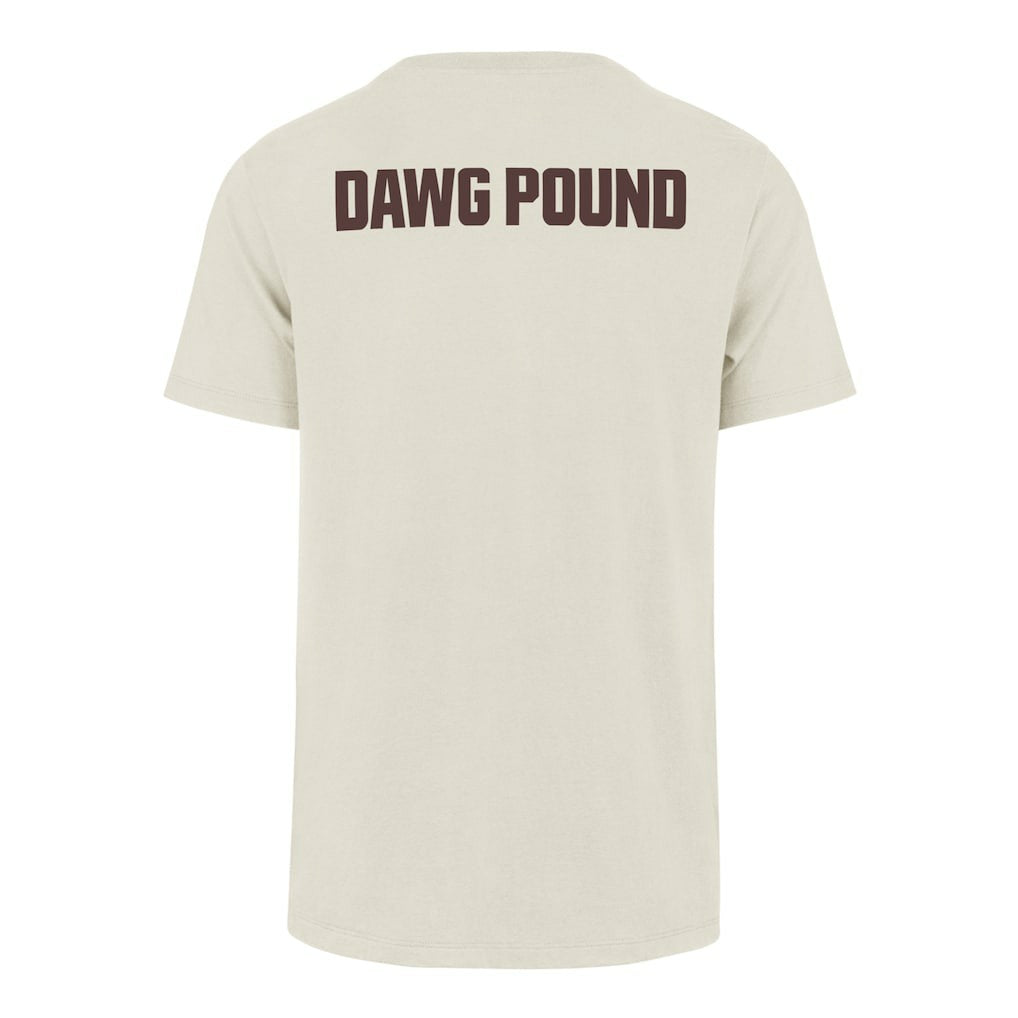 Cleveland Browns '47 Dawg Pound XL Backer Franklin T-Shirt - Cream T-shirts