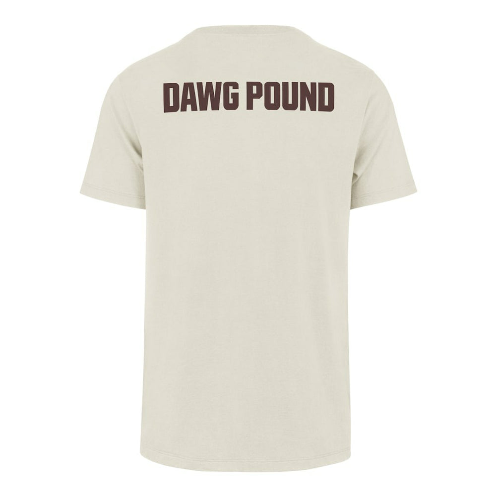 Cleveland Browns '47 Dawg Pound XL Backer Franklin T-Shirt - Cream T-shirts