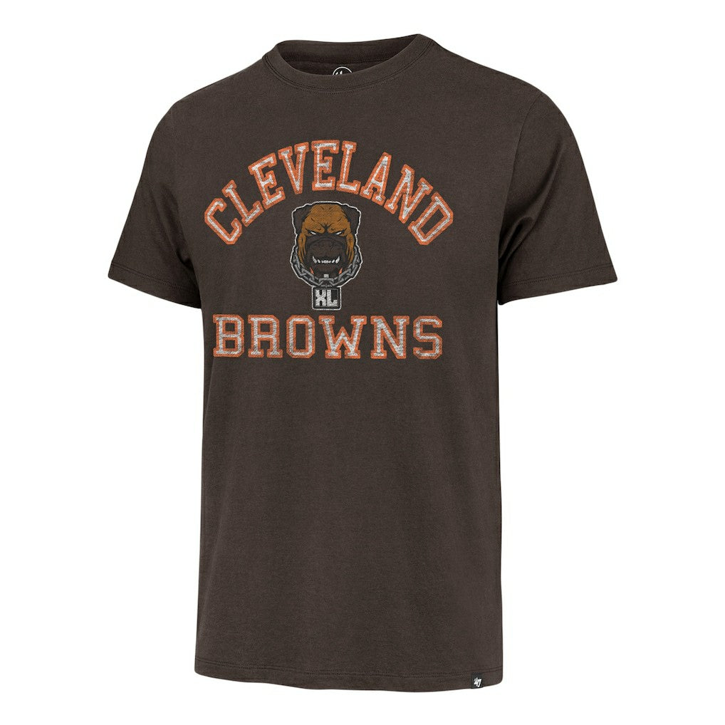 Cleveland Browns '47 Dawg Pound XL All Day Franklin T-Shirt - Brown T-shirts