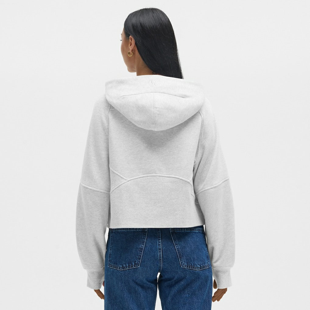 Washington Commanders lululemon Women's Scuba Oversized Half-Zip Hoodie - Heathered Core Ultra Light Grey Hoodies