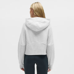 Baltimore Ravens lululemon Women's Scuba Oversized Half-Zip Hoodie - Heathered Core Ultra Light Grey Hoodies