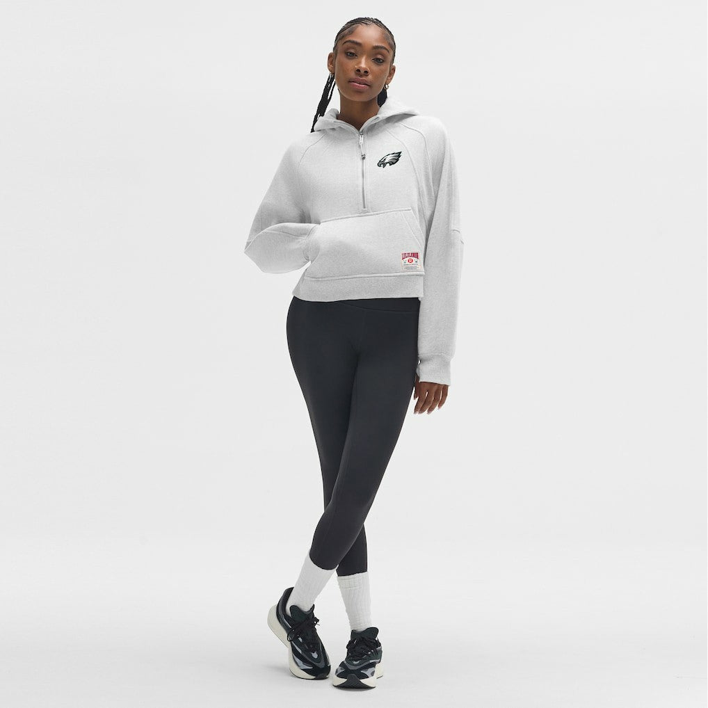 Philadelphia Eagles lululemon Women's Scuba Oversized Half-Zip Hoodie - Heathered Core Ultra Light Grey Hoodies