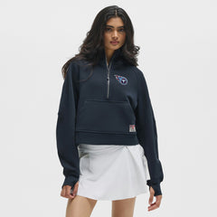 Tennessee Titans lululemon Women's Scuba Oversized Half-Zip Hoodie - True Navy Hoodies