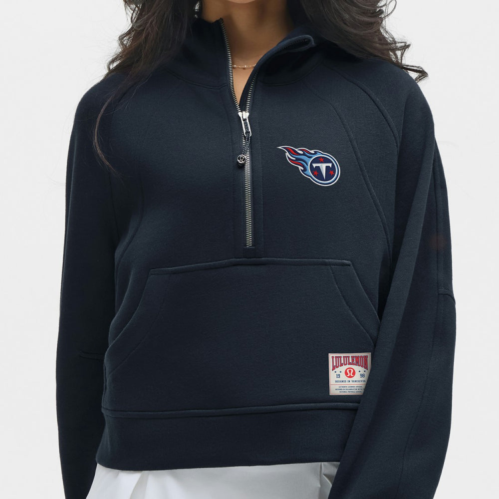 Tennessee Titans lululemon Women's Scuba Oversized Half-Zip Hoodie - True Navy Hoodies