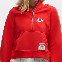 Kansas City Chiefs lululemon Women's Scuba Oversized Half-Zip Hoodie - True Red Hoodies