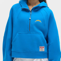 Los Angeles Chargers lululemon Women's Scuba Oversized Half-Zip Hoodie - Beaming Blue Hoodies