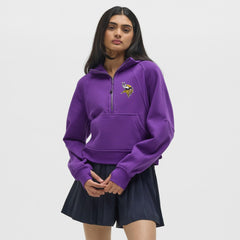 Minnesota Vikings lululemon Women's Scuba Oversized Half-Zip Hoodie - College Purple Hoodies