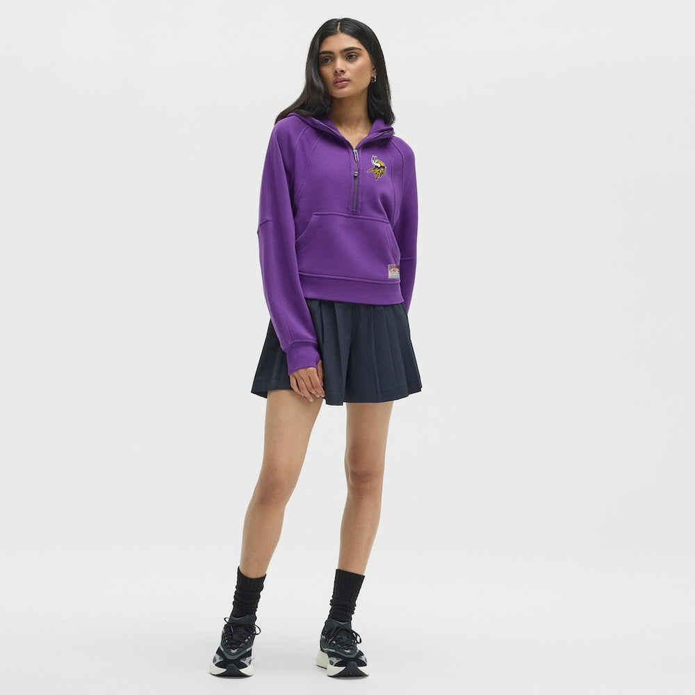 Minnesota Vikings lululemon Women's Scuba Oversized Half-Zip Hoodie - College Purple Hoodies